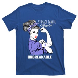 Stomach Cancer Awareness Stomach Cancer Warrior Unbreakable Gift T-Shirt