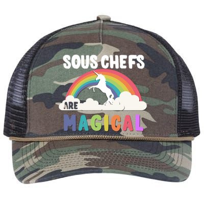 Sous Chefs Are Magical Gift Retro Rope Trucker Hat Cap