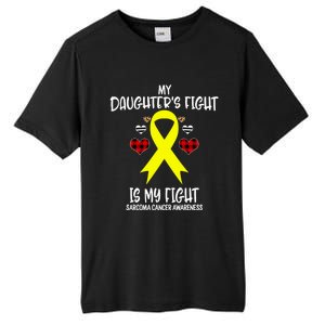 Sarcoma Cancer Awareness My Daughters Fight Is My Fight Mom Gift Tall Fusion ChromaSoft Performance T-Shirt