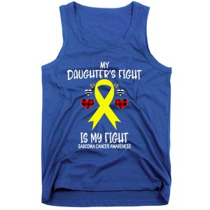 Sarcoma Cancer Awareness My Daughters Fight Is My Fight Mom Gift Tank Top