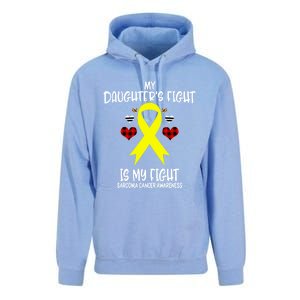 Sarcoma Cancer Awareness My Daughters Fight Is My Fight Mom Gift Unisex Surf Hoodie