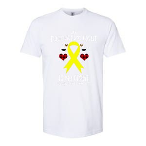 Sarcoma Cancer Awareness My Daughters Fight Is My Fight Mom Gift Softstyle CVC T-Shirt