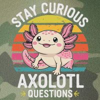 Stay Curious Axolotl Questions Legacy Tie Dye Trucker Hat