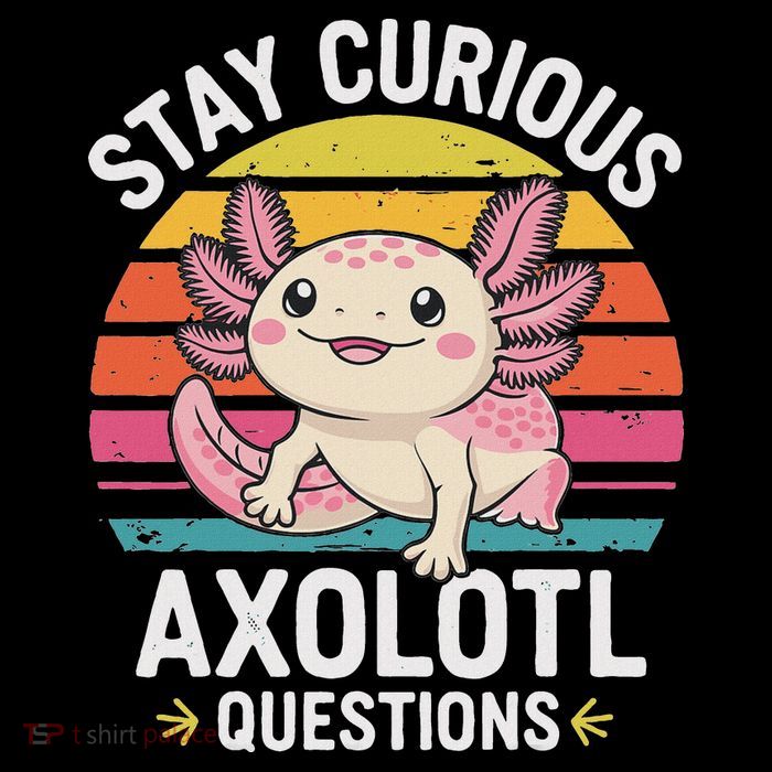 Stay Curious Axolotl Questions Flatbill Hat