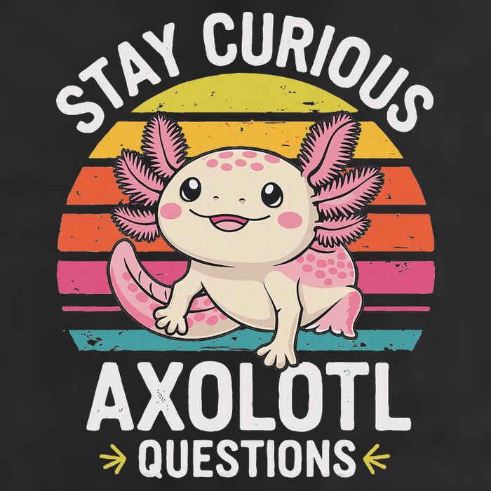 Stay Curious Axolotl Questions Microfiber Hand Towel