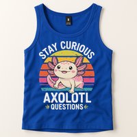 Stay Curious Axolotl Questions Tank Top