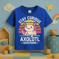 Stay Curious Axolotl Questions Toddler T-Shirt