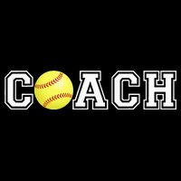 Softball Coach Athletic Sports Classic Retro Collegiate 16 in Basic Backpack