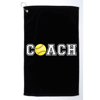 Softball Coach Athletic Sports Classic Retro Collegiate Golf Towel