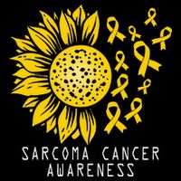 Sarcoma Cancer Awareness Sunflower Yellow Ribbon Sarcoma Premium T-Shirt