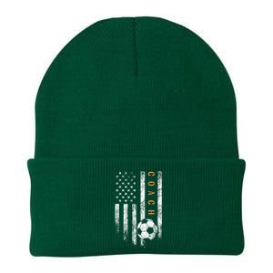 Soccer Coach American Flag Design Soccer Trainer Coaching Knit Cap Winter Beanie