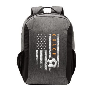 Soccer Coach American Flag Design Soccer Trainer Coaching Vector Backpack