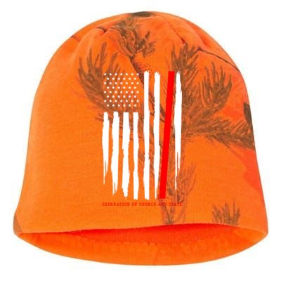 Seperate Church And State Again Political Awareness Us Flag Cool Gift Kati - Camo Knit Beanie