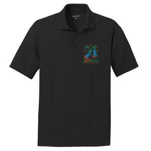 Santa Claus Alien Invasion Space Ufo Ugly Christmas PosiCharge RacerMesh Polo