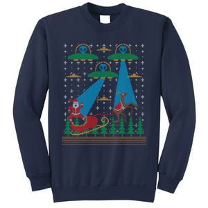 Santa Claus Alien Invasion Space Ufo Ugly Christmas Sweatshirt