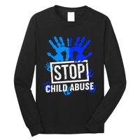 Stop Child Abuse Child Abuse Prevention awareness Long Sleeve Shirt