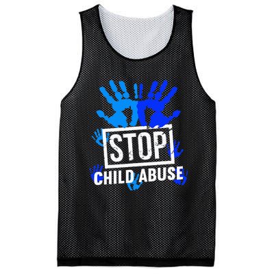 Stop Child Abuse Child Abuse Prevention awareness Mesh Reversible Basketball Jersey Tank