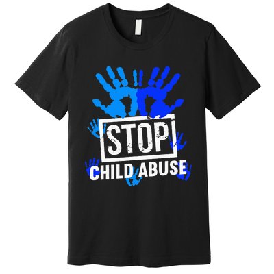 Stop Child Abuse Child Abuse Prevention awareness Premium T-Shirt