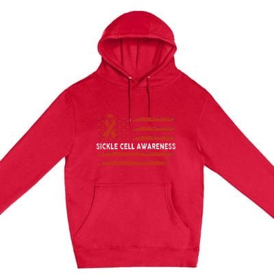 Sickle Cell Awareness Flag Sickle Cell Warrior Premium Pullover Hoodie