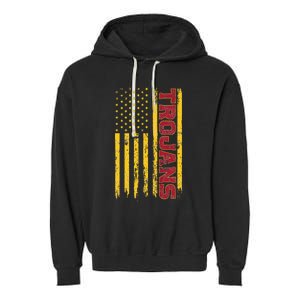 Southern California America Flag Garment-Dyed Fleece Hoodie