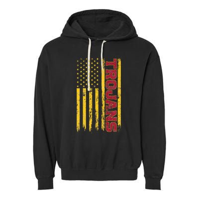 Southern California America Flag Garment-Dyed Fleece Hoodie