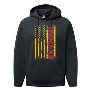 Southern California America Flag Performance Fleece Hoodie