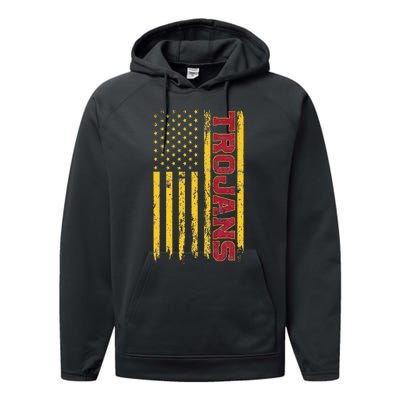 Southern California America Flag Performance Fleece Hoodie