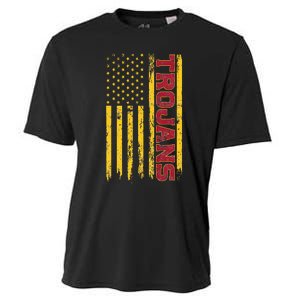 Southern California America Flag Cooling Performance Crew T-Shirt