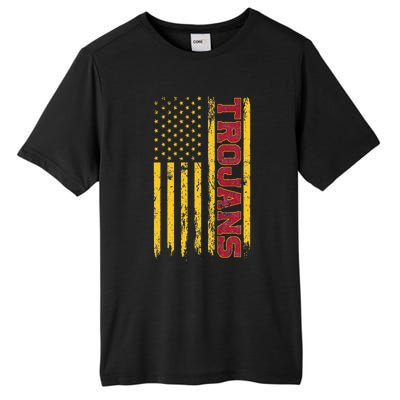 Southern California America Flag Tall Fusion ChromaSoft Performance T-Shirt