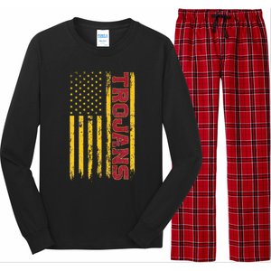 Southern California America Flag Long Sleeve Pajama Set