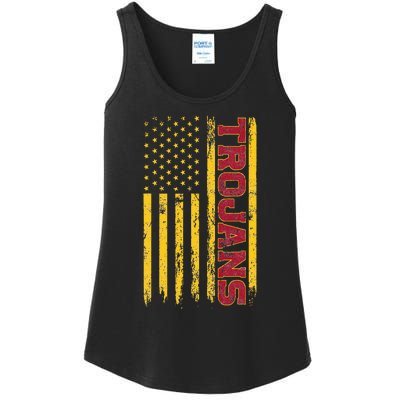 Southern California America Flag Ladies Essential Tank