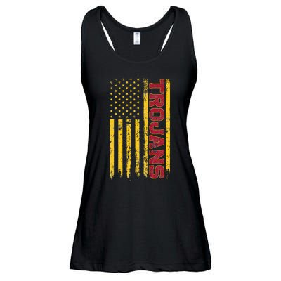 Southern California America Flag Ladies Essential Flowy Tank