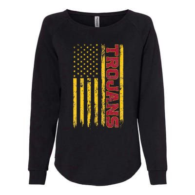 Southern California America Flag Womens California Wash Sweatshirt