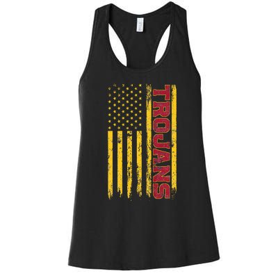 Southern California America Flag Women's Racerback Tank