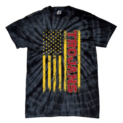Southern California America Flag Tie-Dye T-Shirt