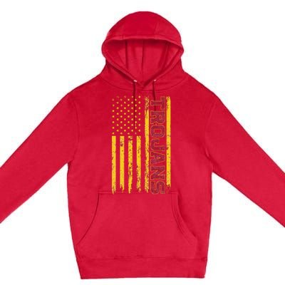 Southern California America Flag Premium Pullover Hoodie