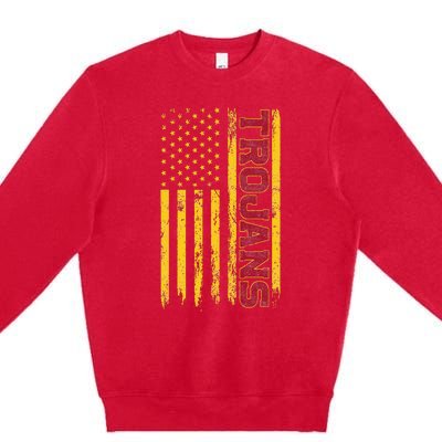 Southern California America Flag Premium Crewneck Sweatshirt