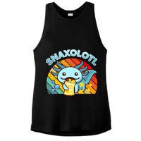 Snaxolotl Cute Axolotl- I Axolotl Questions Funny Ladies PosiCharge Tri-Blend Wicking Tank