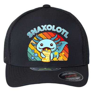 Snaxolotl Cute Axolotl- I Axolotl Questions Funny Flexfit Unipanel Trucker Cap