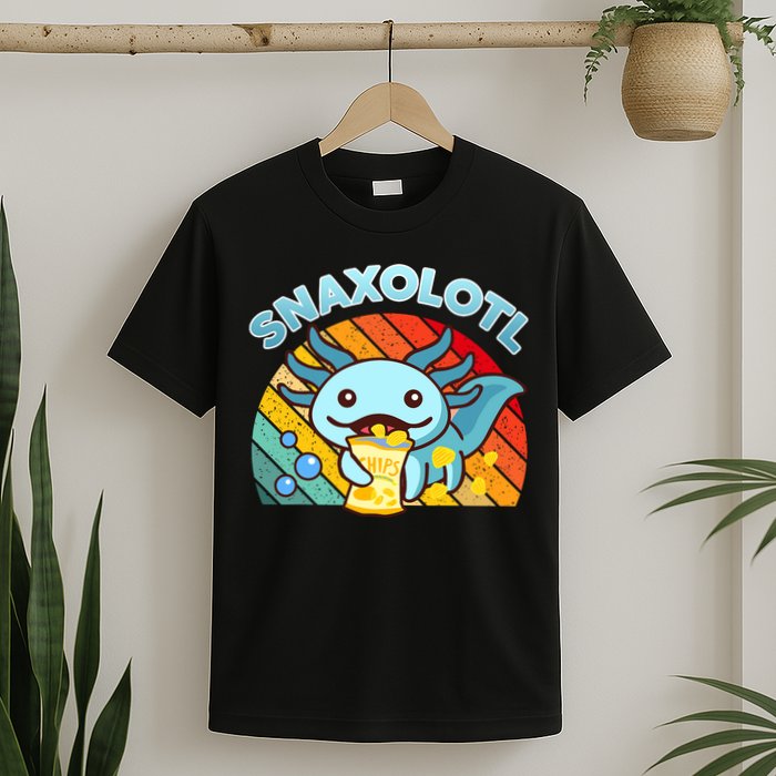 Snaxolotl Cute Axolotl- I Axolotl Questions Funny T-Shirt