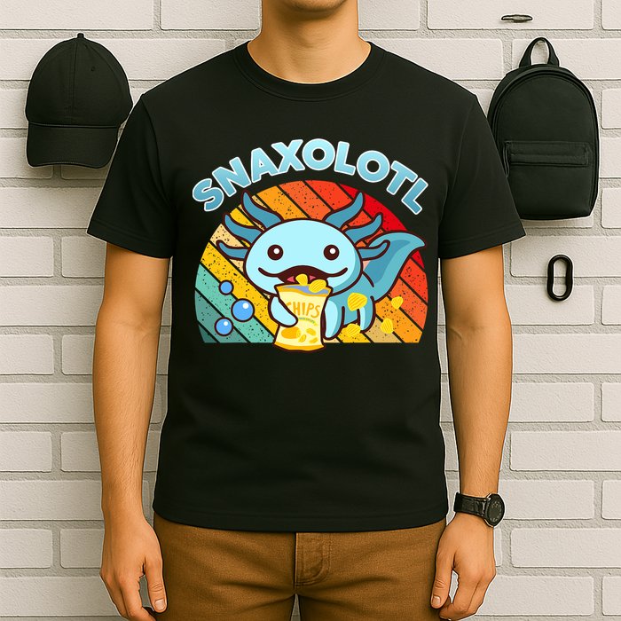 Snaxolotl Cute Axolotl- I Axolotl Questions Funny T-Shirt