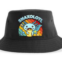 Snaxolotl Cute Axolotl- I Axolotl Questions Funny Sustainable Bucket Hat