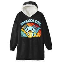 Snaxolotl Cute Axolotl- I Axolotl Questions Funny Hooded Wearable Blanket