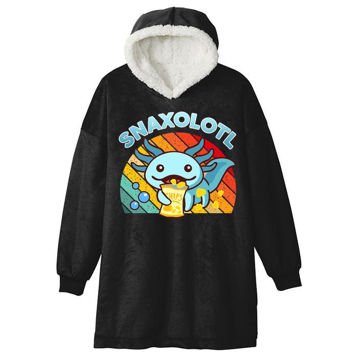 Snaxolotl Cute Axolotl- I Axolotl Questions Funny Hooded Wearable Blanket