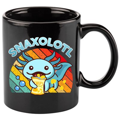 Snaxolotl Cute Axolotl- I Axolotl Questions Funny 11oz C Handle Ceramic Mug