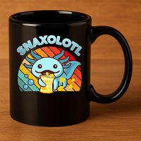 Snaxolotl Cute Axolotl- I Axolotl Questions Funny 11oz C Handle Ceramic Mug