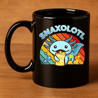 Snaxolotl Cute Axolotl- I Axolotl Questions Funny 11oz C Handle Ceramic Mug