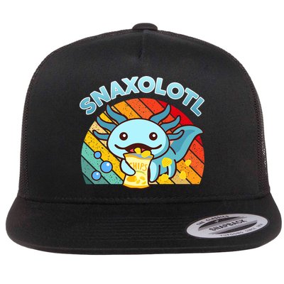 Snaxolotl Cute Axolotl- I Axolotl Questions Funny Flatbill Hat