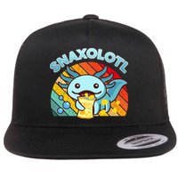 Snaxolotl Cute Axolotl- I Axolotl Questions Funny Flatbill Hat