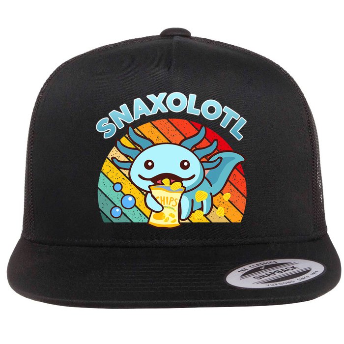 Snaxolotl Cute Axolotl- I Axolotl Questions Funny Flatbill Hat